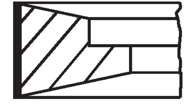 MAHLE 001 RS 00109 0N0 - Kolbenringsatz