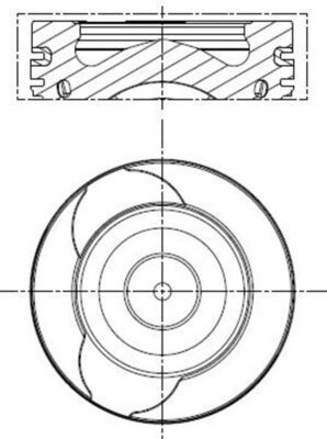 MAHLE 021 PI 00128 000 - Kolben