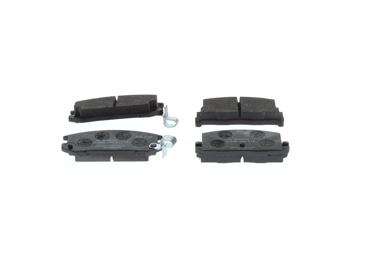 BOSCH 0 986 494 412 - Bremsbelagsatz, Scheibenbremse