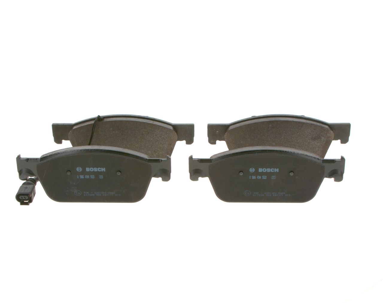 BOSCH 0 986 494 553 - Bremsbelagsatz, Scheibenbremse