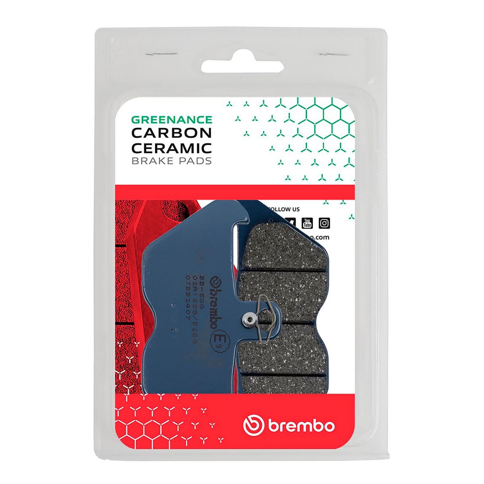 BREMBO 07BB2407 - Bremsbelagsatz, Scheibenbremse