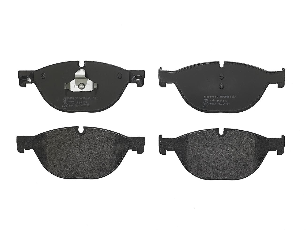 BREMBO P 06 076 - Bremsbelagsatz, Scheibenbremse