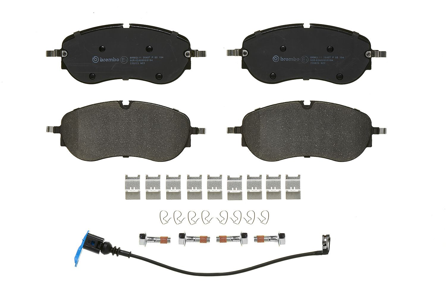 BREMBO P 85 194 - Bremsbelagsatz, Scheibenbremse