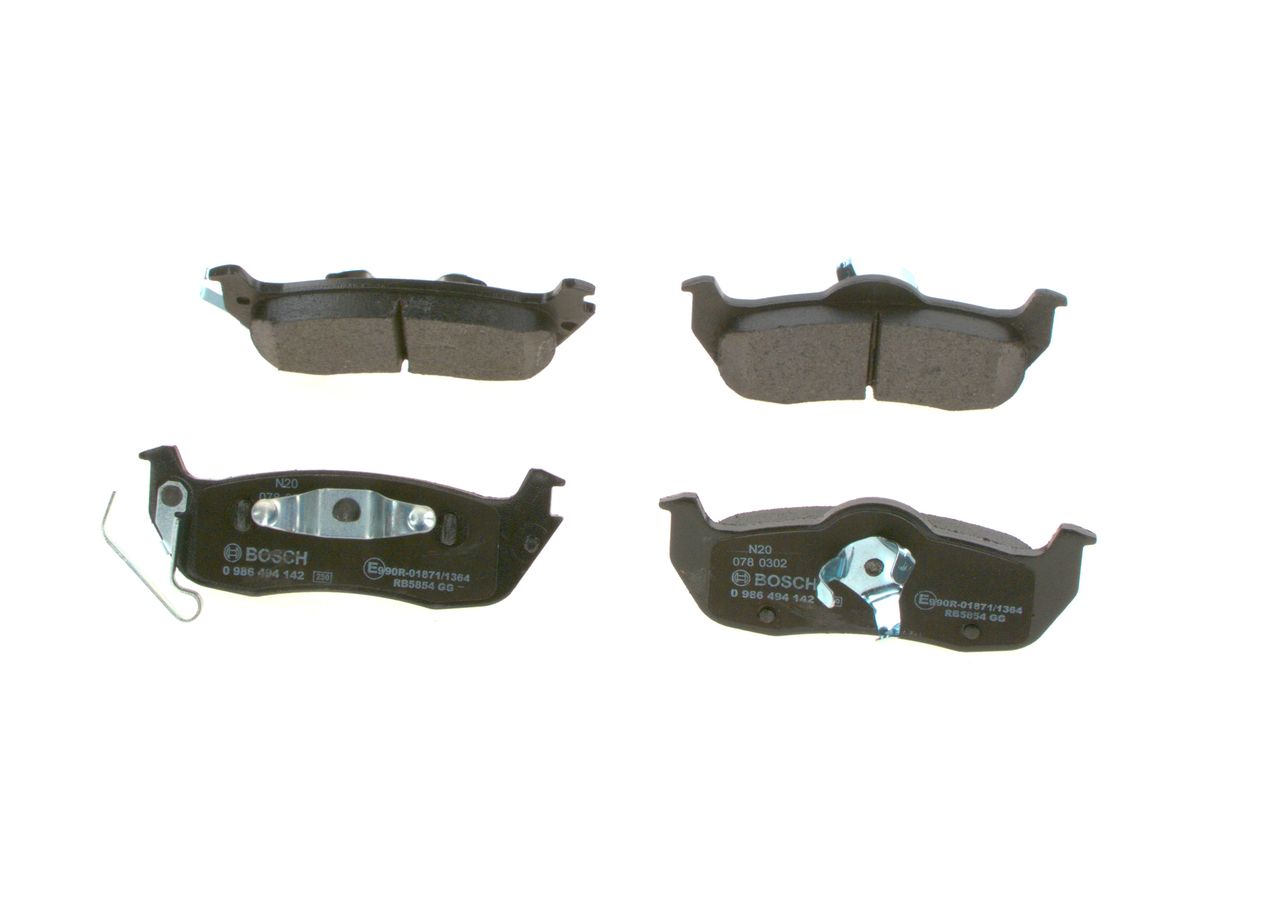 BOSCH 0 986 494 142 - Bremsbelagsatz, Scheibenbremse