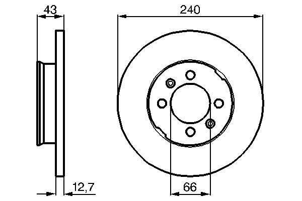 BOSCH 0 986 478 819 - Bremsscheibe