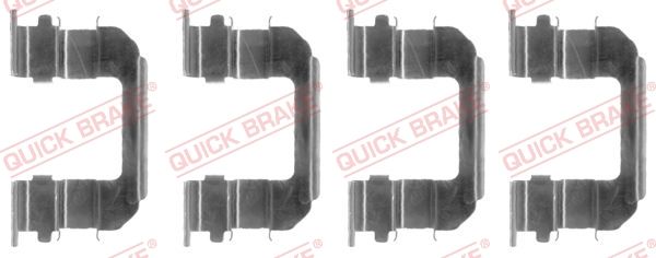 QUICK BRAKE 109-1287 - Zubehörsatz, Scheibenbremsbelag