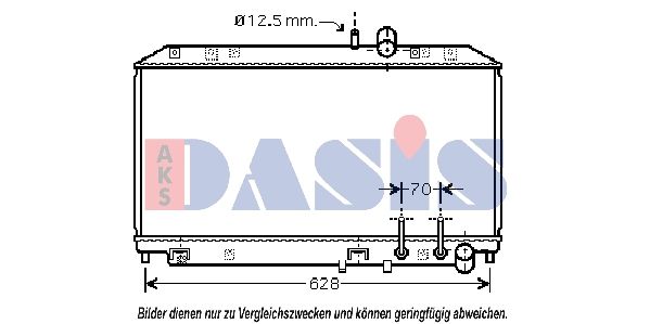 AKS DASIS 110046N - Kühler, Motorkühlung