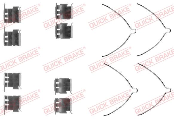 QUICK BRAKE 109-1289 - Zubehörsatz, Scheibenbremsbelag