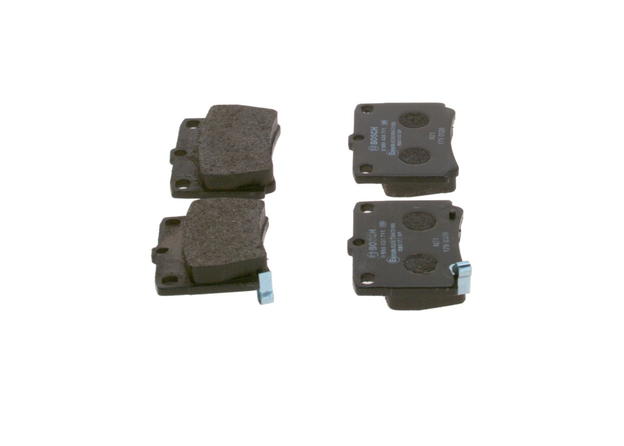 BOSCH 0 986 424 711 - Bremsbelagsatz, Scheibenbremse
