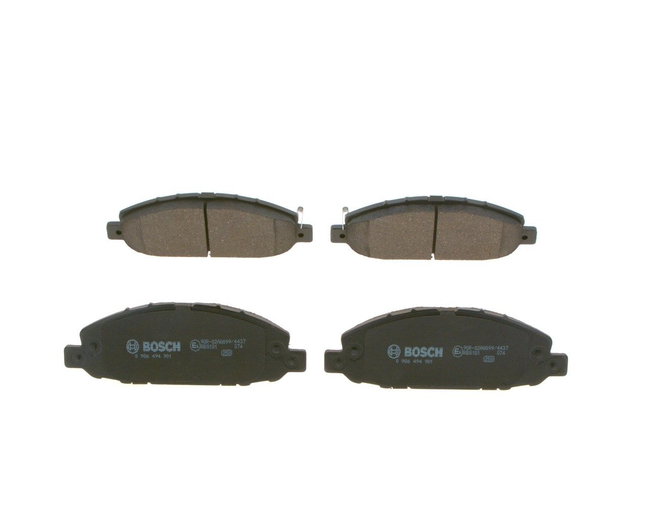 BOSCH 0 986 494 901 - Bremsbelagsatz, Scheibenbremse