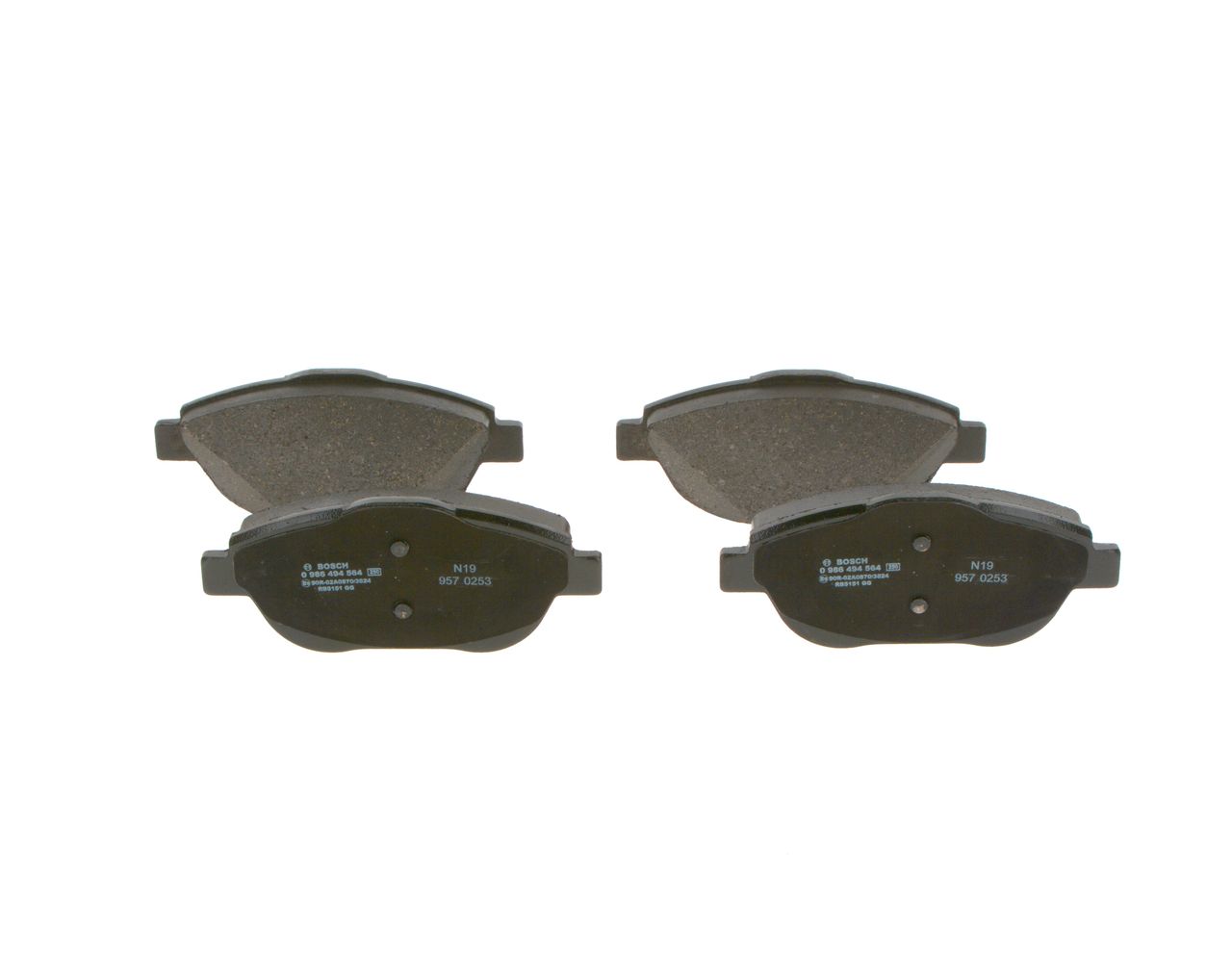 BOSCH 0 986 494 564 - Bremsbelagsatz, Scheibenbremse