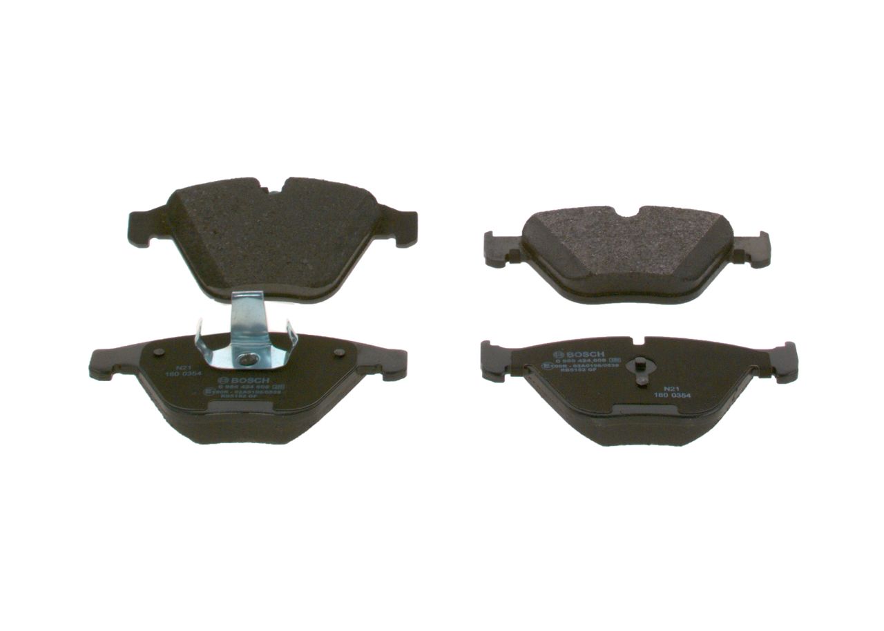 BOSCH 0 986 424 608 - Bremsbelagsatz, Scheibenbremse