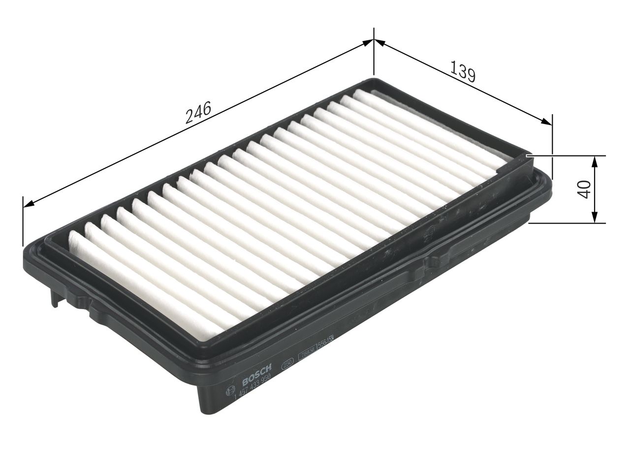 BOSCH 1 457 433 950 - Luftfilter