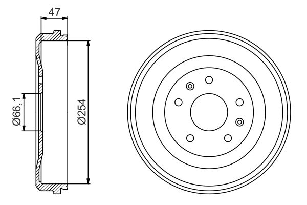 BOSCH 0 986 477 193 - Bremstrommel