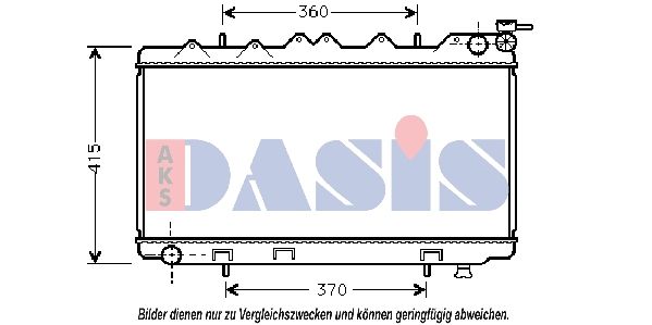 AKS DASIS 070690N - Kühler, Motorkühlung