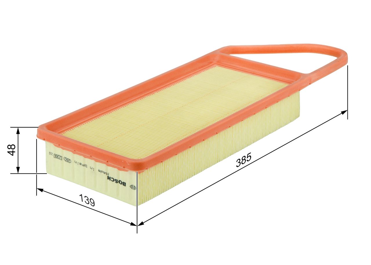 BOSCH 1 457 433 076 - Luftfilter
