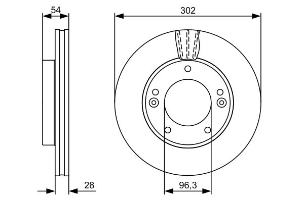 BOSCH 0 986 479 540 - Bremsscheibe