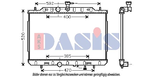 AKS DASIS 070148N - Kühler, Motorkühlung