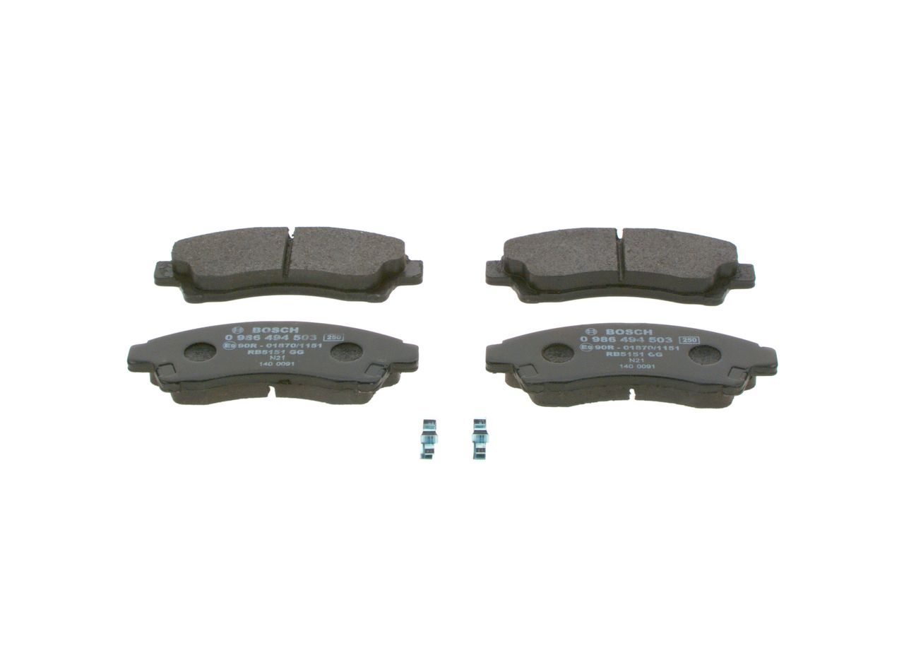 BOSCH 0 986 494 503 - Bremsbelagsatz, Scheibenbremse