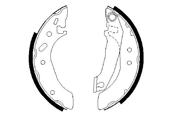 BOSCH 0 986 487 240 - Bremsbackensatz