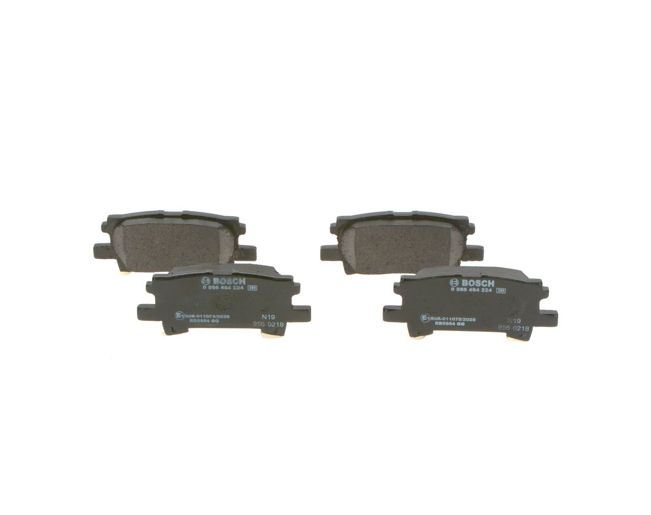 BOSCH 0 986 494 224 - Bremsbelagsatz, Scheibenbremse