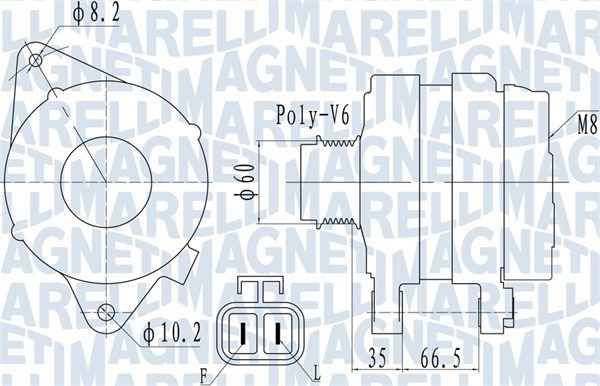 MAGNETI MARELLI 063732010010 - Generator
