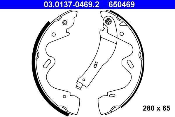 ATE 03.0137-0469.2 - Bremsbackensatz