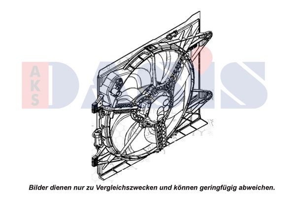 AKS DASIS 088158N - Lüfter, Motorkühlung