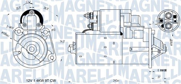 MAGNETI MARELLI 063721398010 - Starter