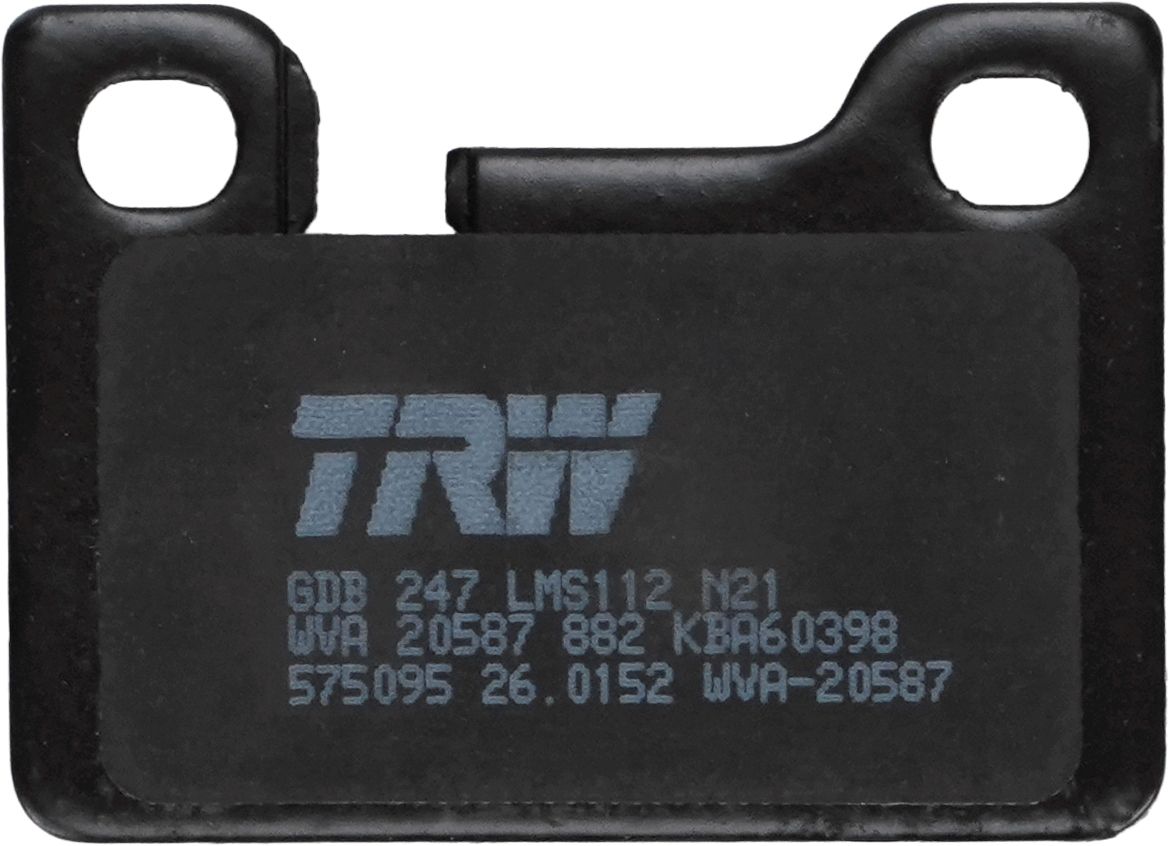 TRW GDB247 - Bremsbelagsatz, Scheibenbremse