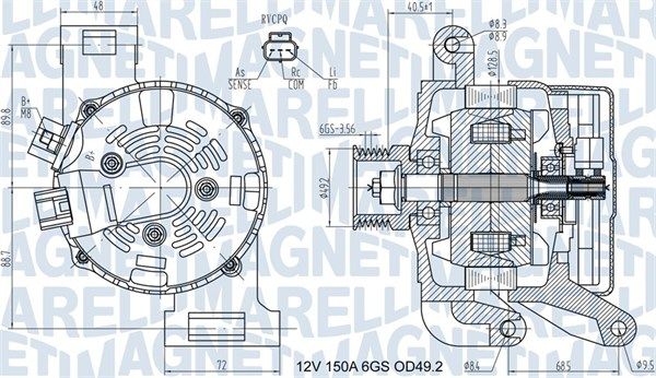 MAGNETI MARELLI 063731575010 - Generator