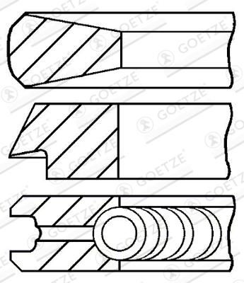 GOETZE ENGINE 08-108000-10 - Kolbenringsatz