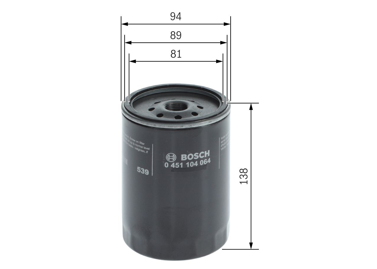 BOSCH 0 451 104 064 - Ölfilter