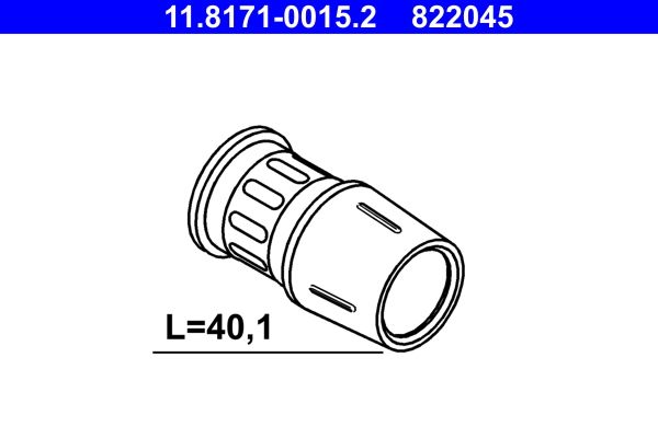ATE 11.8171-0015.2 - Führungshülse, Bremssattel