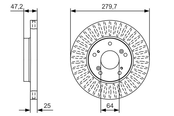 BOSCH 0 986 479 B01 - Bremsscheibe