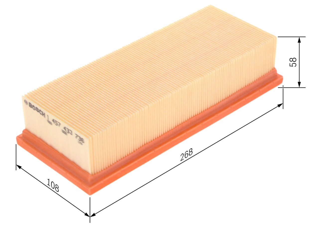 BOSCH 1 457 433 736 - Luftfilter