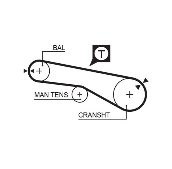 GATES K015609XS - Zahnriemensatz