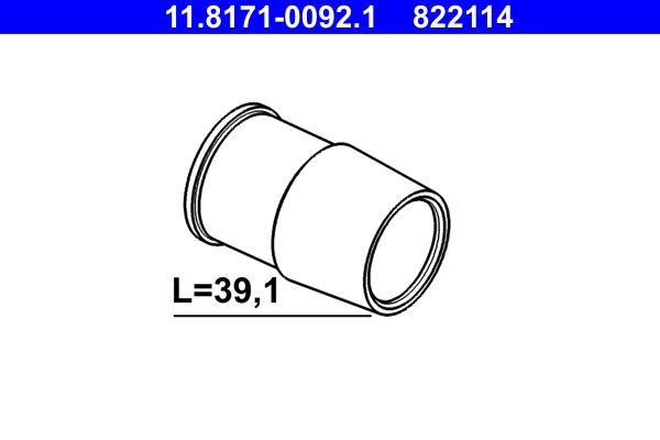ATE 11.8171-0092.1 - Führungshülse, Bremssattel