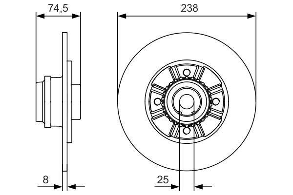 BOSCH 0 986 479 760 - Bremsscheibe