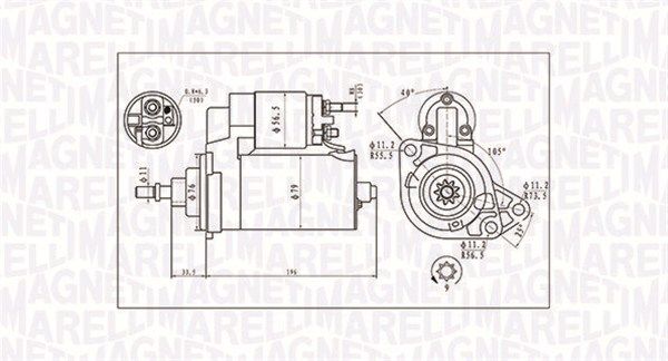 MAGNETI MARELLI 063720713010 - Starter
