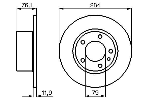BOSCH 0 986 478 037 - Bremsscheibe