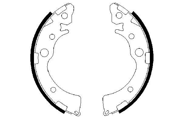 BOSCH 0 986 487 460 - Bremsbackensatz