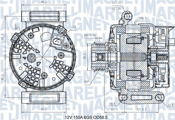MAGNETI MARELLI 063731546110 - Generator