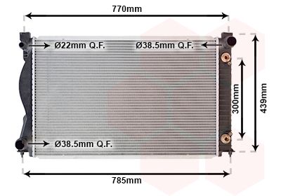 VAN WEZEL 03002236 - Kühler, Motorkühlung