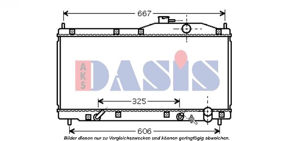 AKS DASIS 100053N - Kühler, Motorkühlung