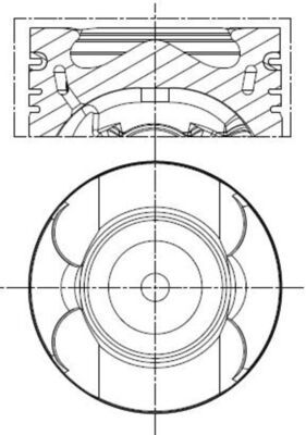 MAHLE 001 PI 00189 000 - Kolben