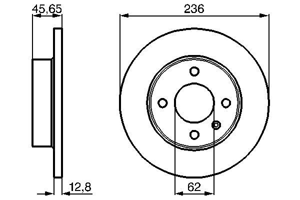 BOSCH 0 986 478 776 - Bremsscheibe
