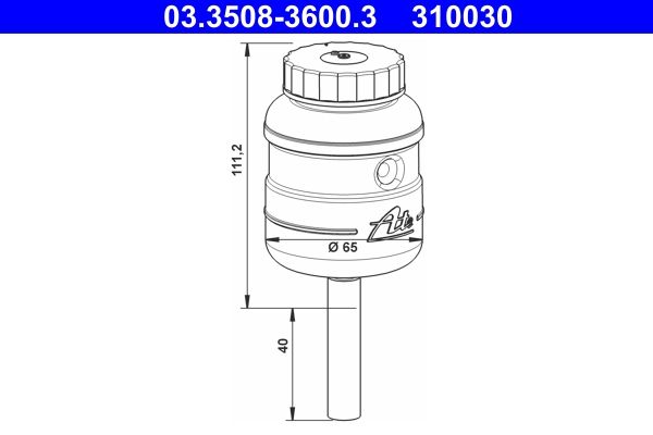 ATE 03.3508-3600.3 - Ausgleichsbehälter, Bremsflüssigkeit