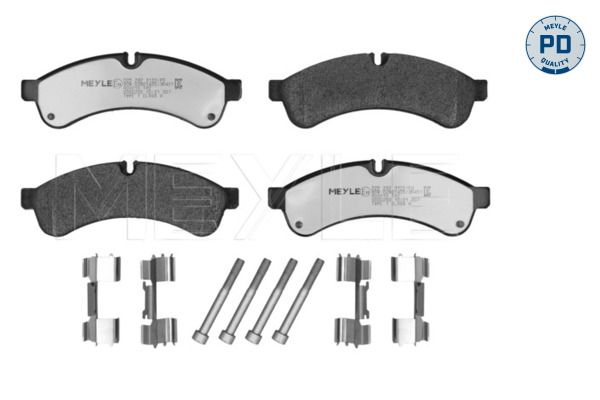 MEYLE 025 292 3122/PD - Bremsbelagsatz, Scheibenbremse