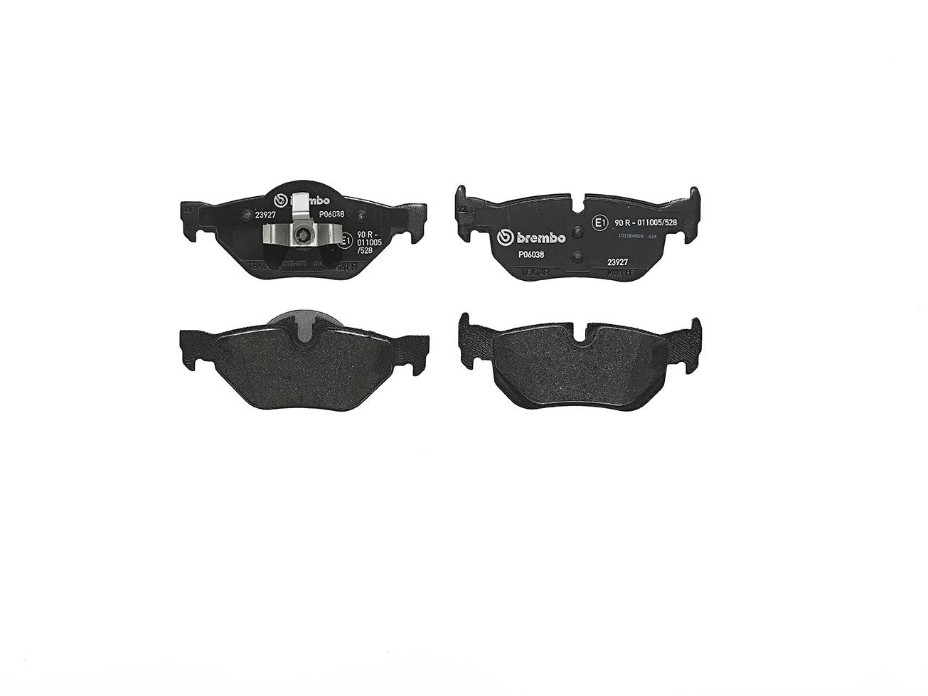 BREMBO P 06 038X - Bremsbelagsatz, Scheibenbremse